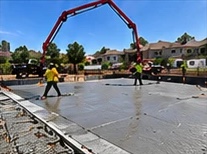 Finishing a large residential slab
